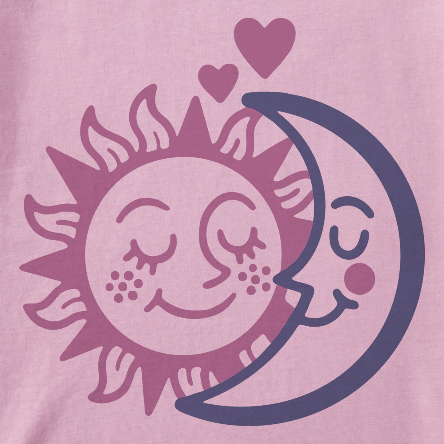Women's Sun and Moon Short Sleeve Crusher Tee