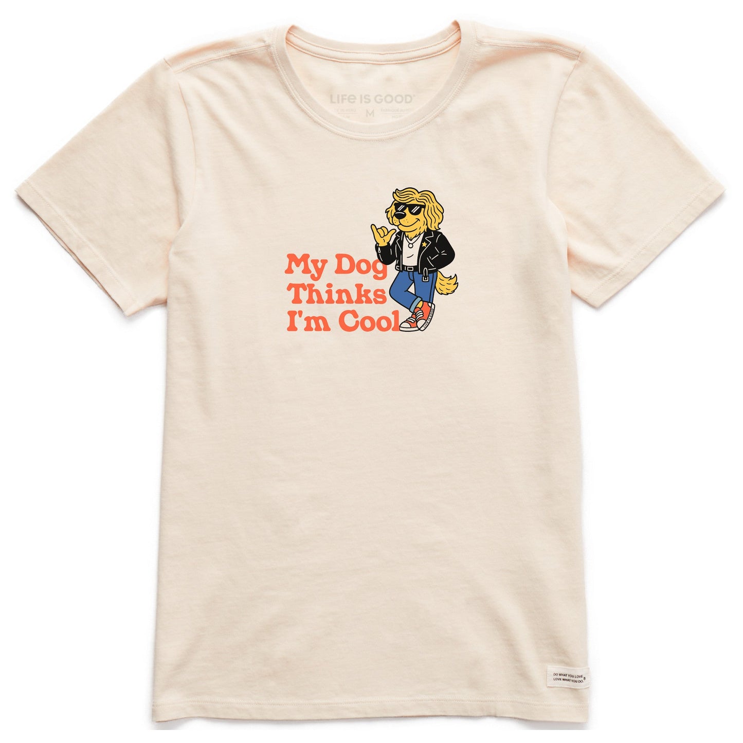 Women's My Dog Thinks I'm Cool Jacket Short Sleeve Crusher Tee