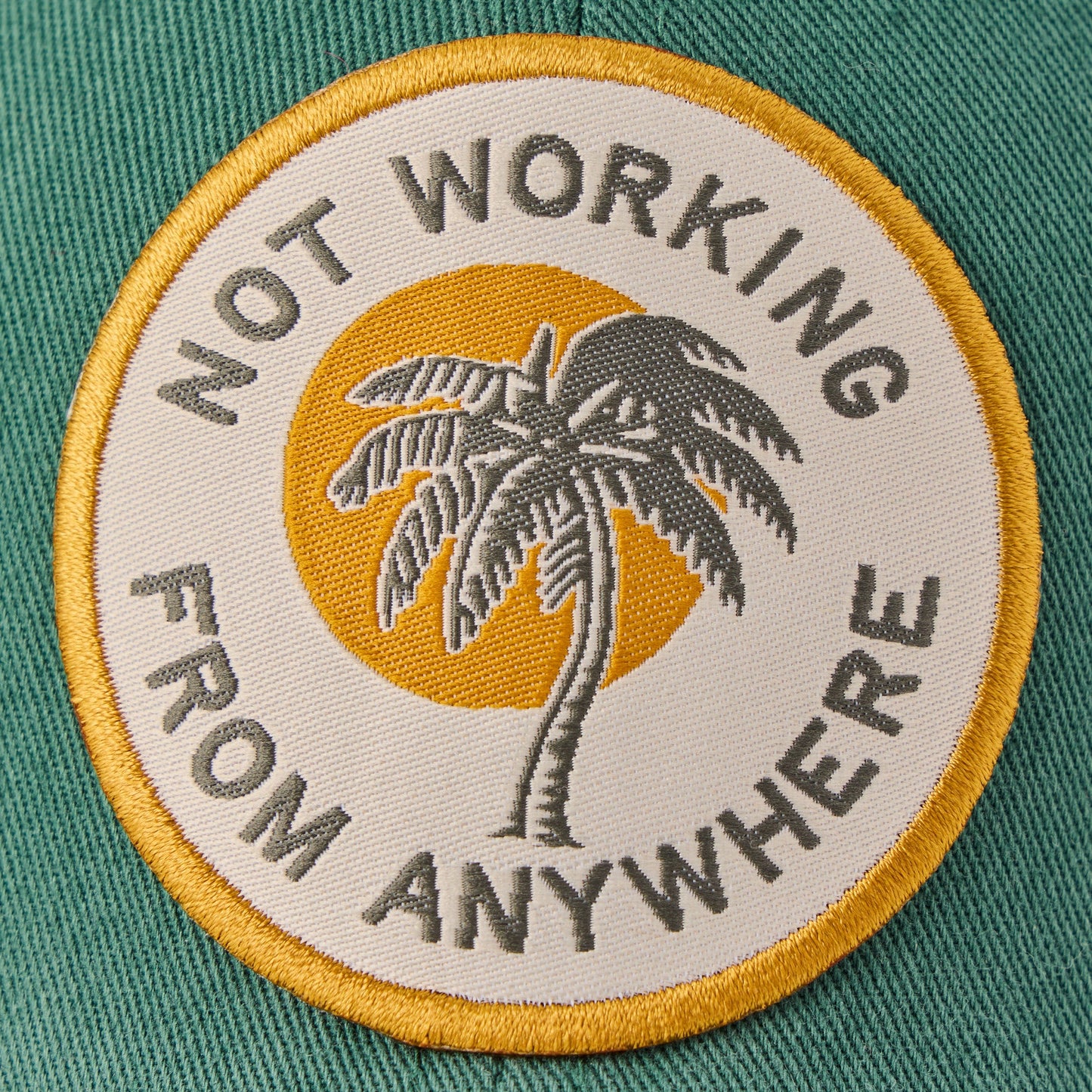 Adult Unisex Not Working Patch Chill Cap