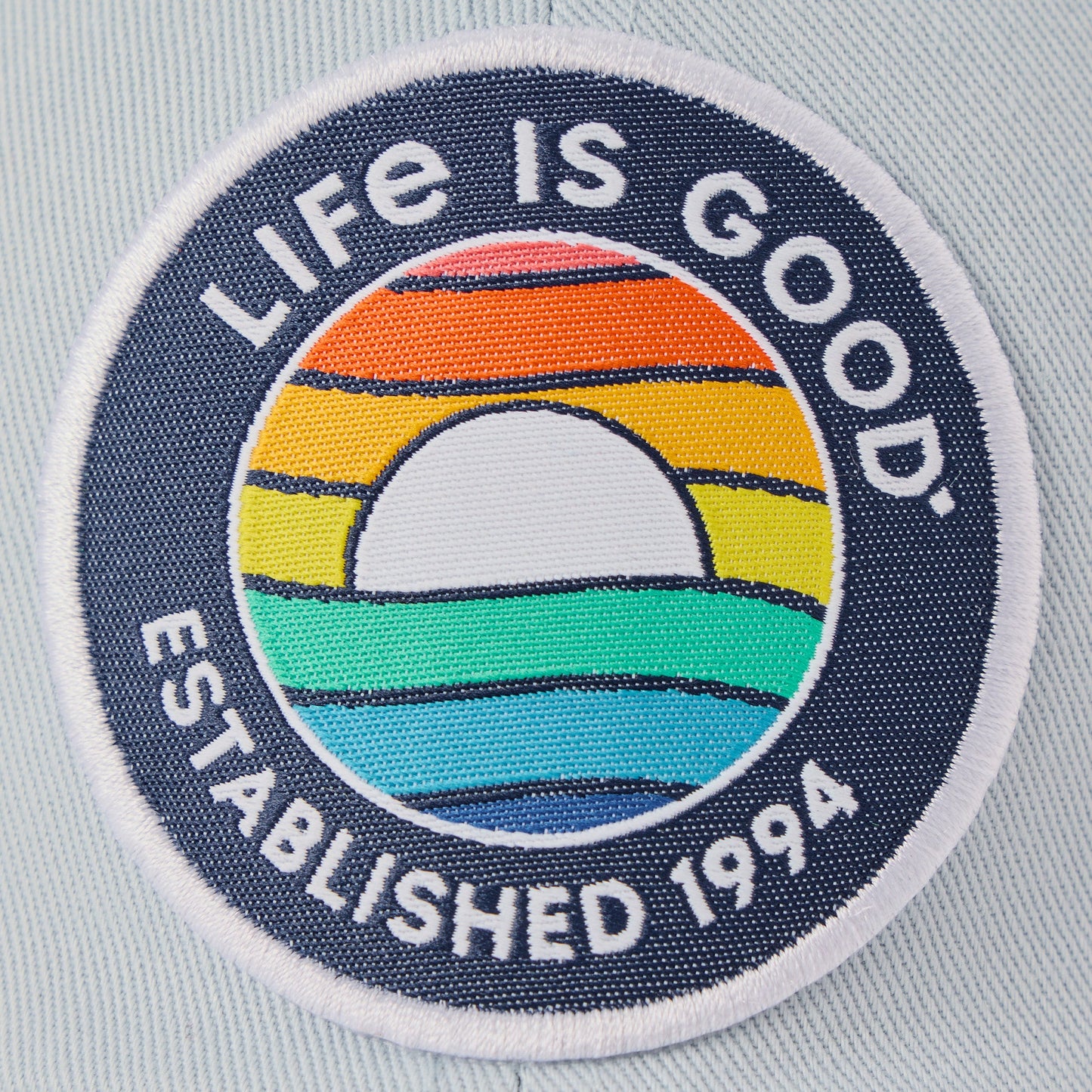 Adult Unisex Waves Sunset Patch Chill Cap