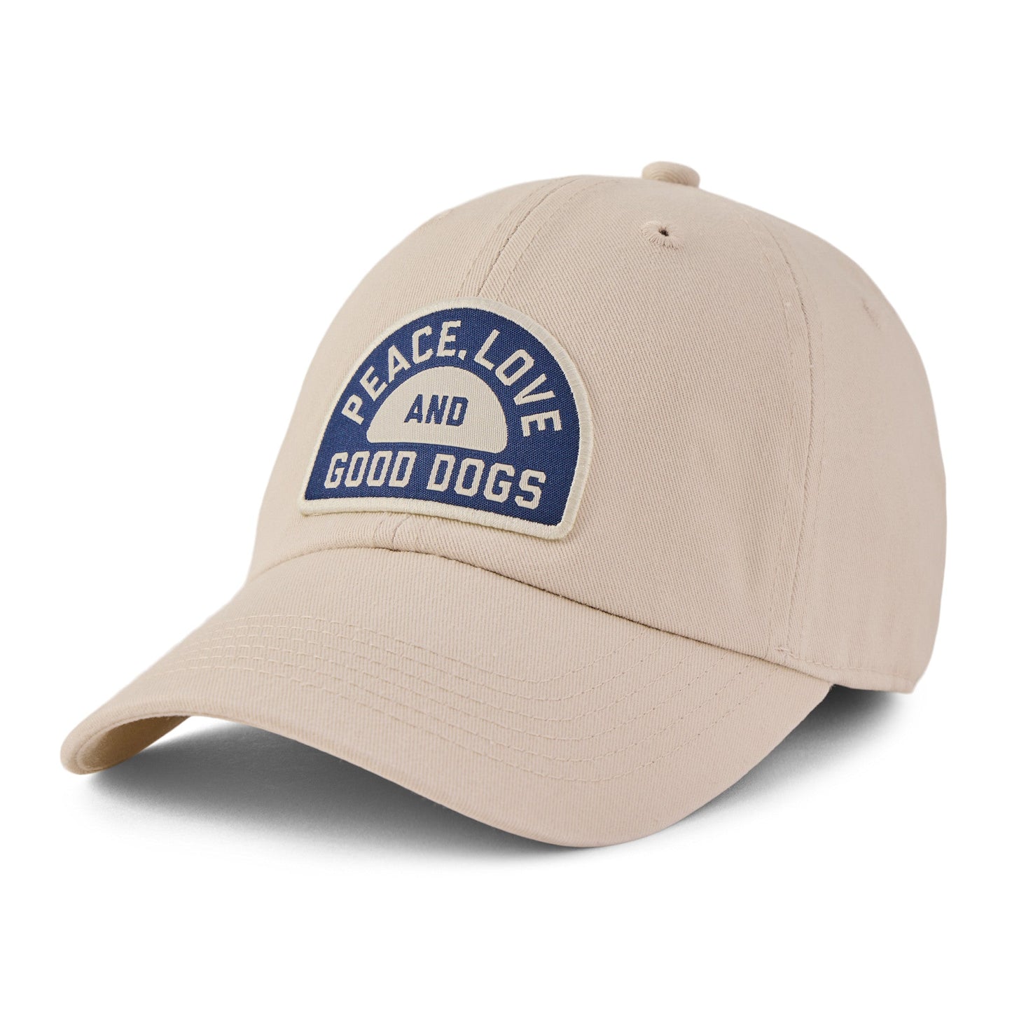 Adult Unisex Peace Love & Good Dogs Patch Chill Cap