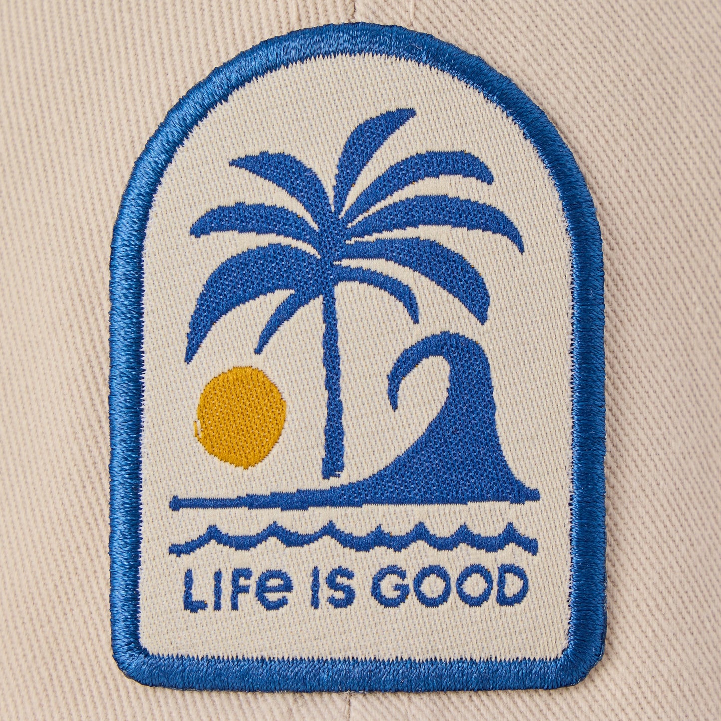 Adult Unisex Palm Wave Patch Chill Cap