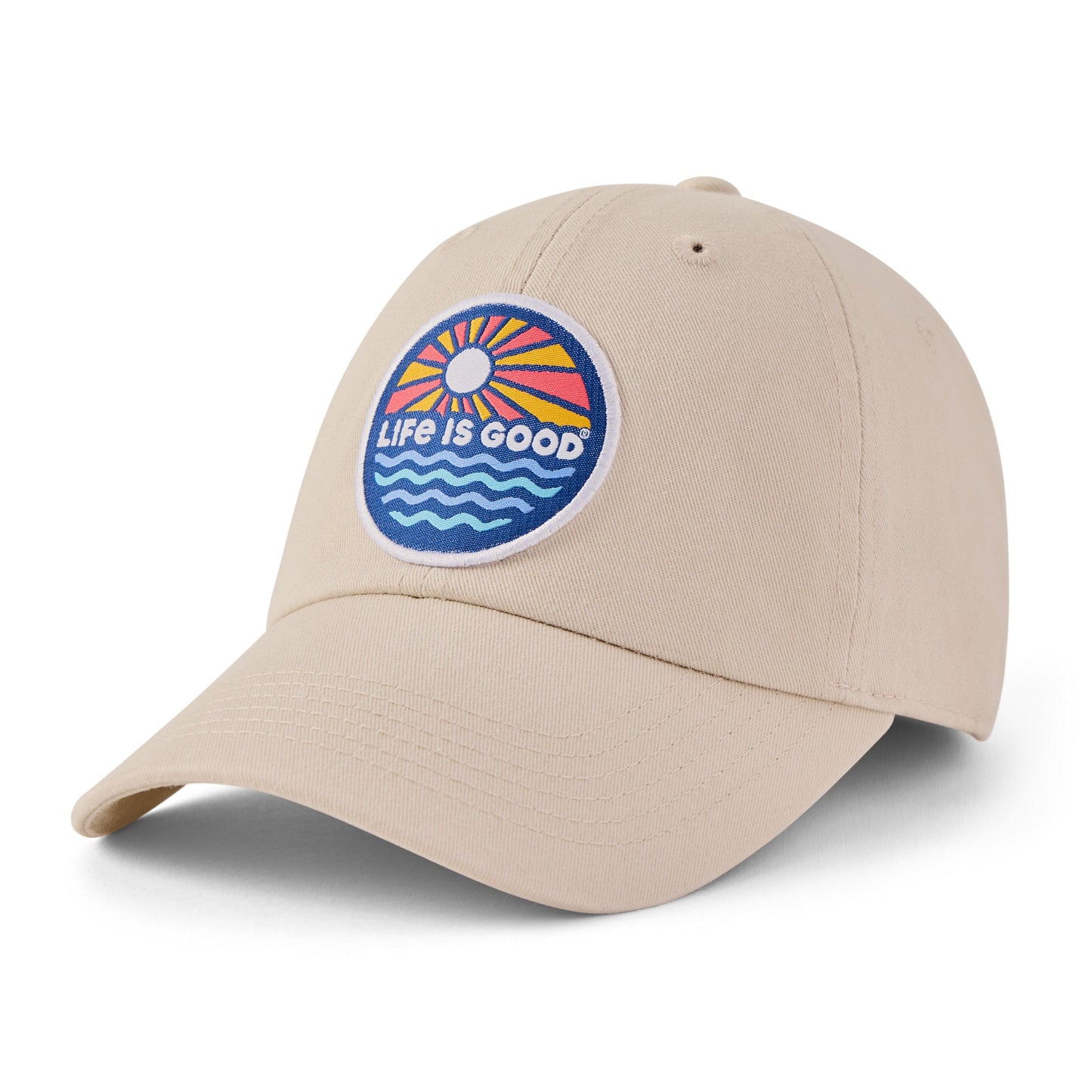 Adult Unisex Sunset Waves Patch Chill Cap