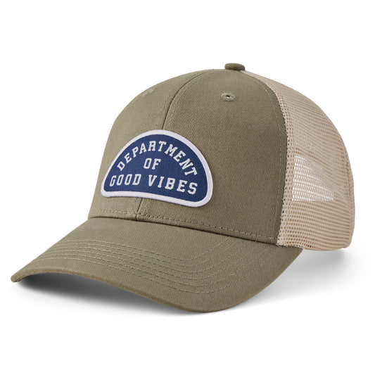 Adult Unisex Dept. of Good Vibes Patch Trucker