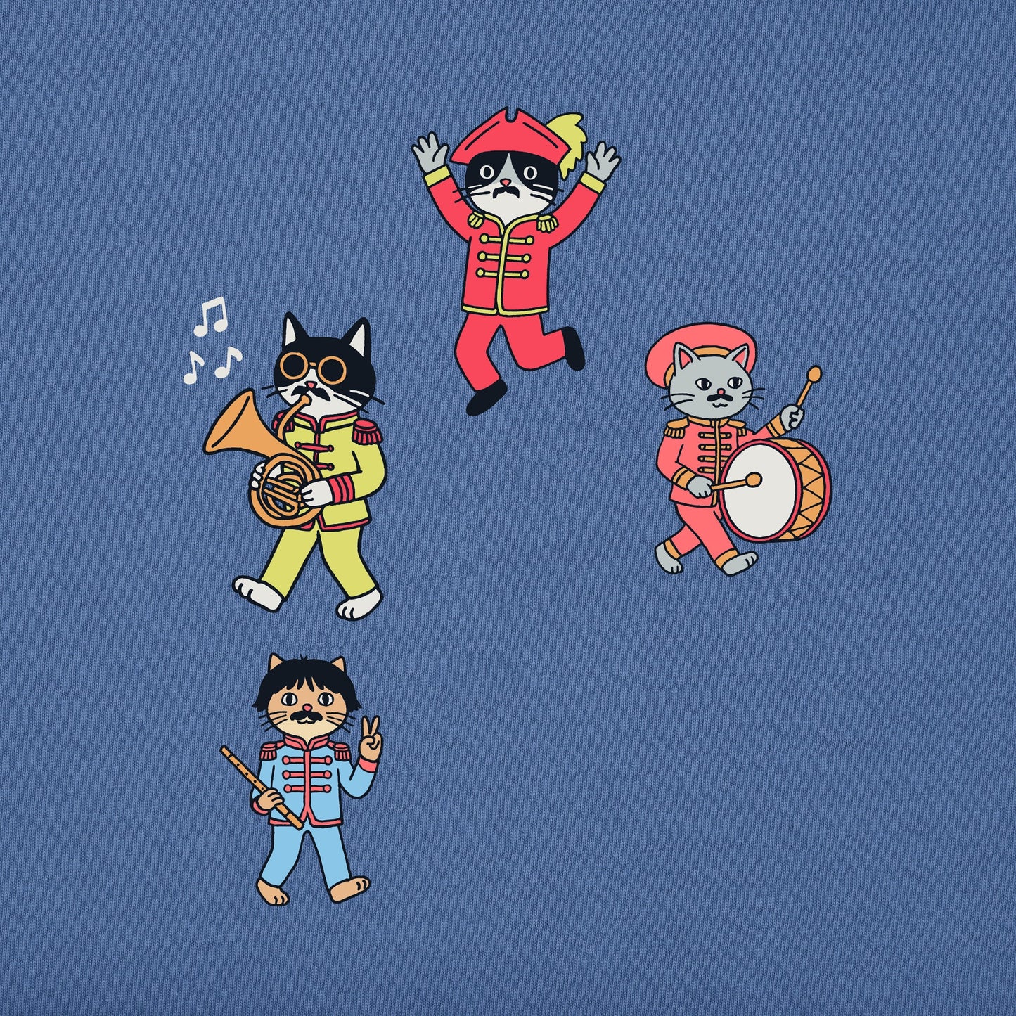 Men's Come Together Right Meow Cats Short Sleeve Tee