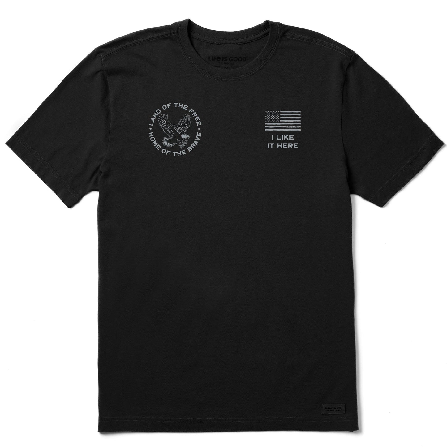 Men's Land of the Free I Like it Here Short Sleeve Crusher Tee
