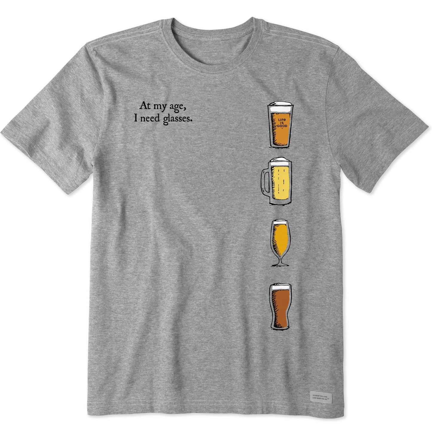 Men's At My Age I Need Glasses Medley Short Sleeve Tee