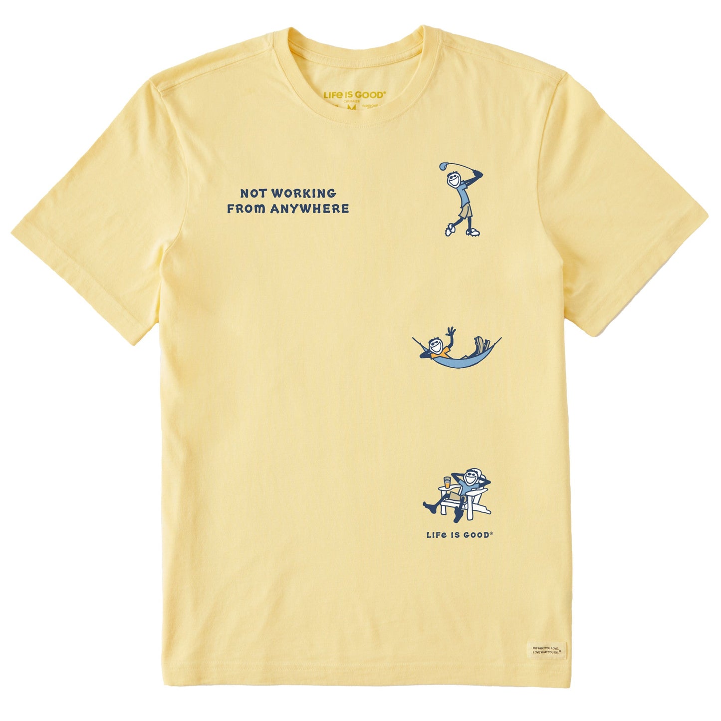 Men's Not Working from Anywhere Medley Short Sleeve Crusher Tee