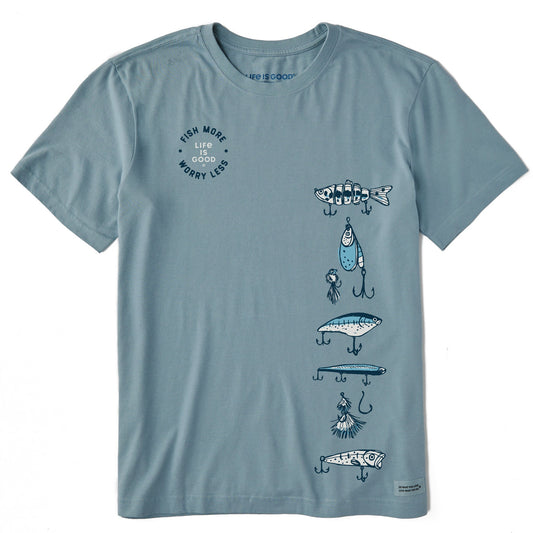 Men's Fish More Stack Short Sleeve Crusher Tee