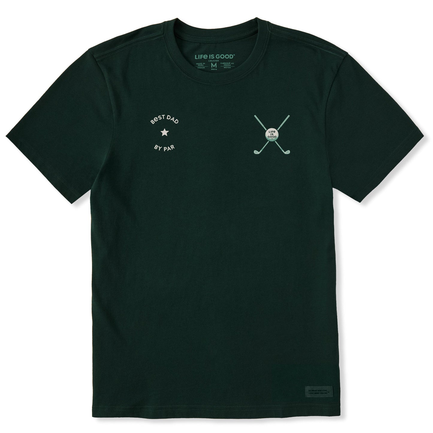 Men's Best Dad by Par Medley Short Sleeve Crusher Tee