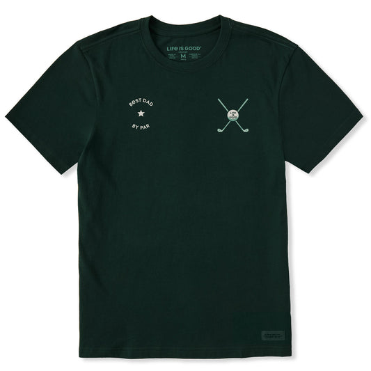 Men's Best Dad by Par Medley Short Sleeve Crusher Tee