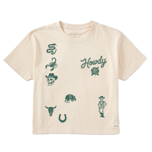 Women's Cowboy Medley Short Sleeve Crusher Boxy Tee