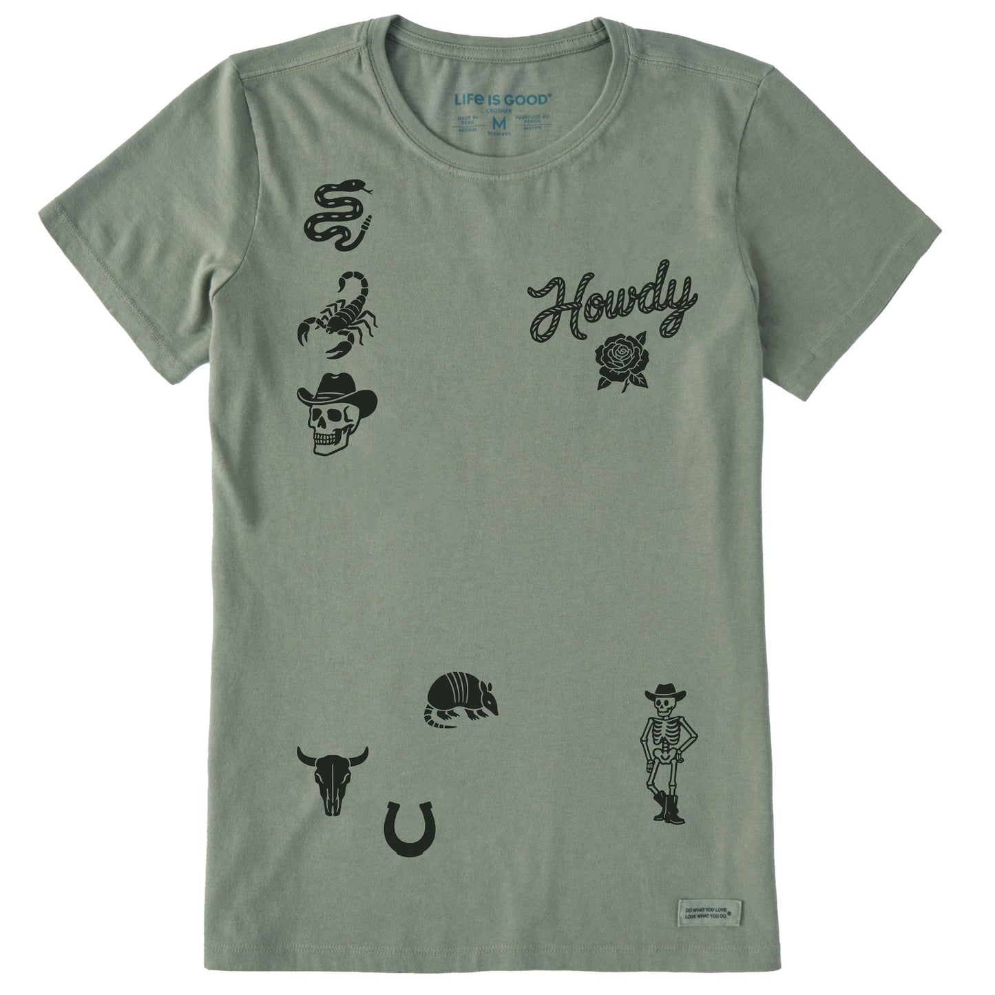 Women's Cowboy Medley Short Sleeve Crusher Tee