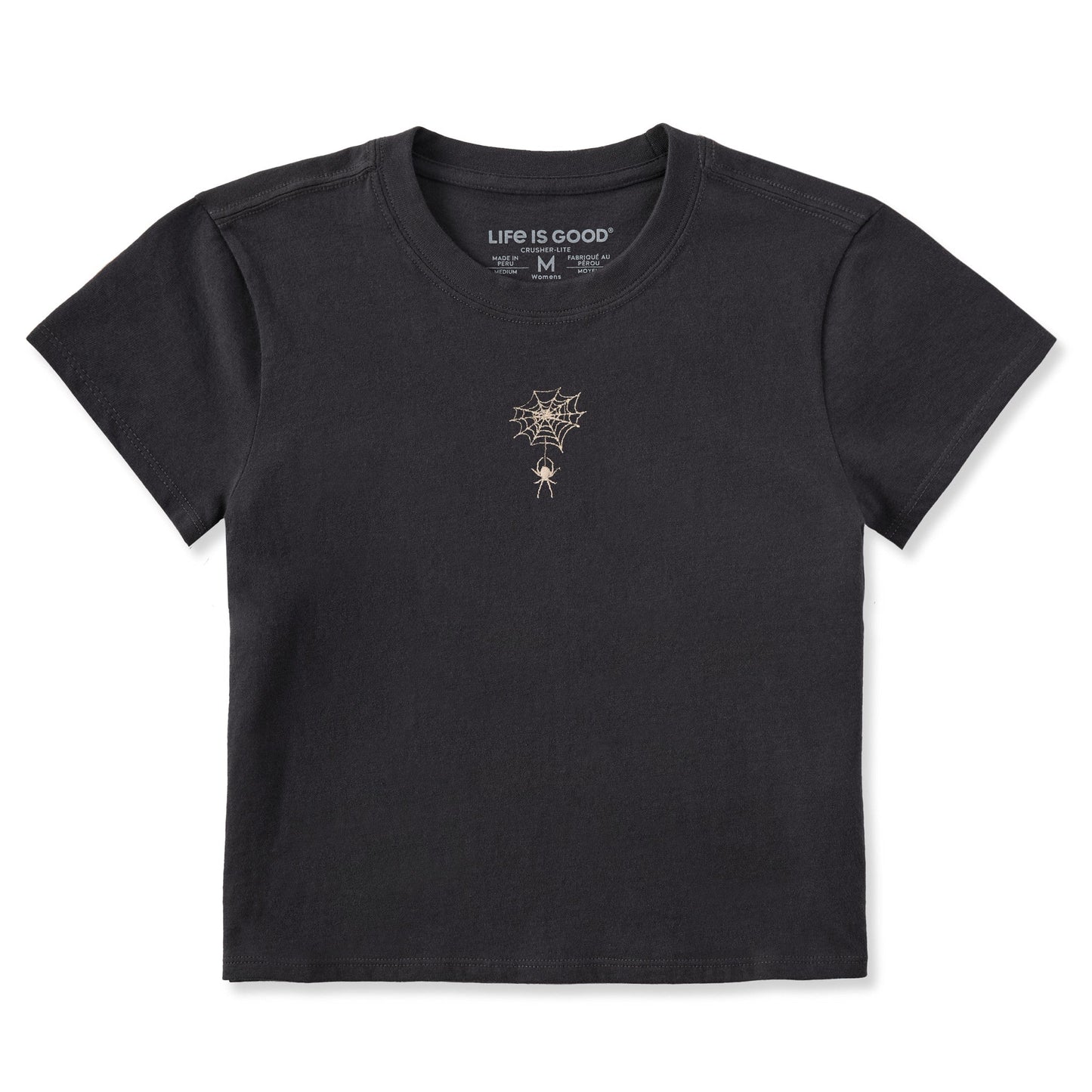 Women's Embroidered Spiderweb Crusher-LITE Shrunken Tee