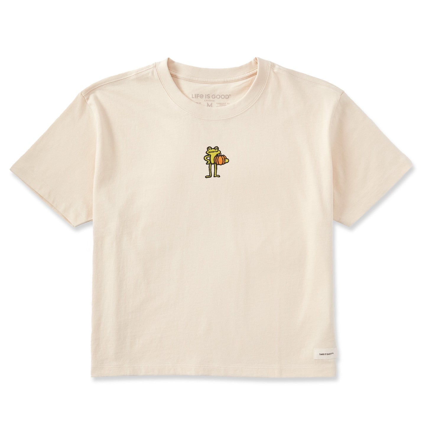 Women's Pumpkin Frog Short Sleeve Crusher Boxy Tee