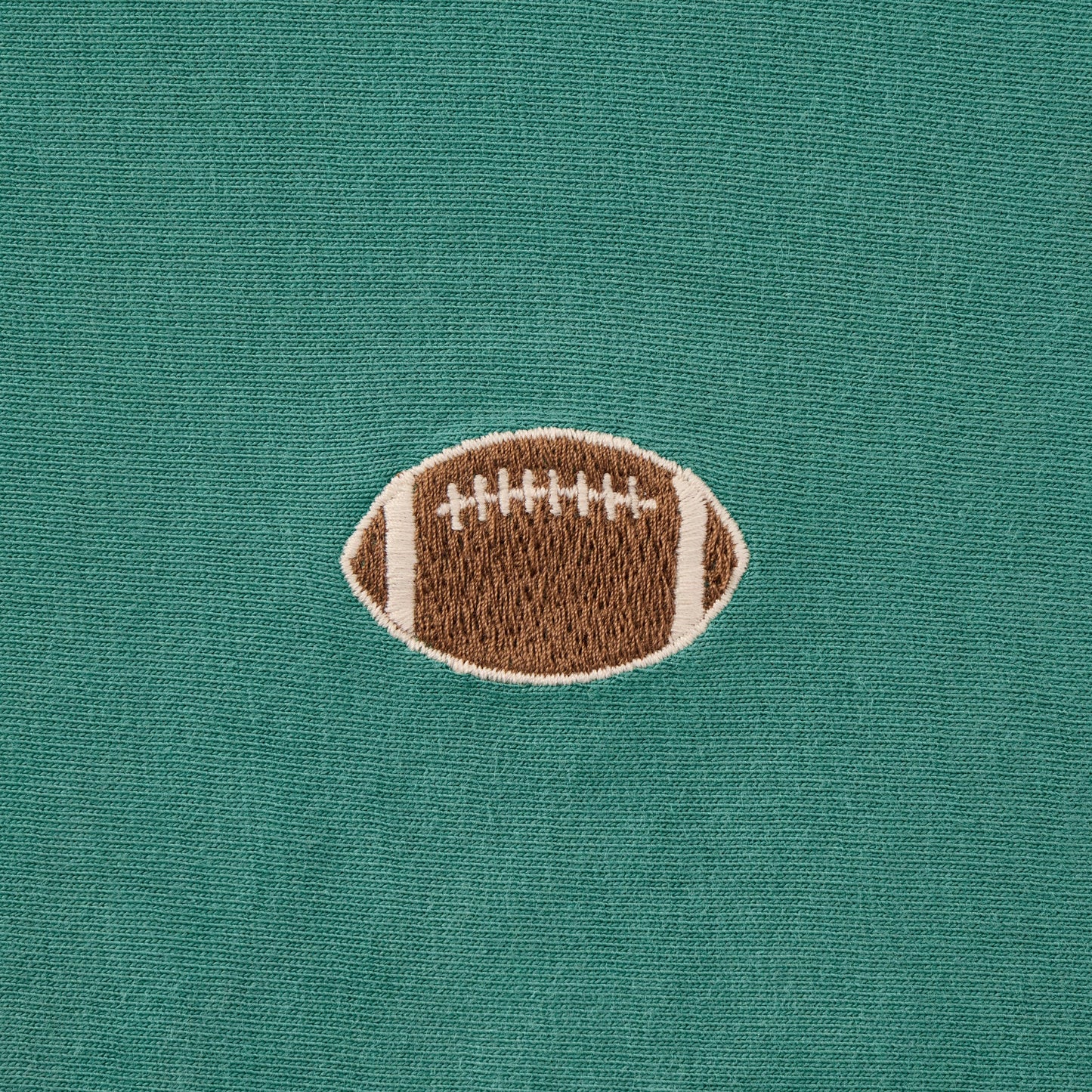 Women's Football Embroidery Short Sleeve Crusher Boxy Tee