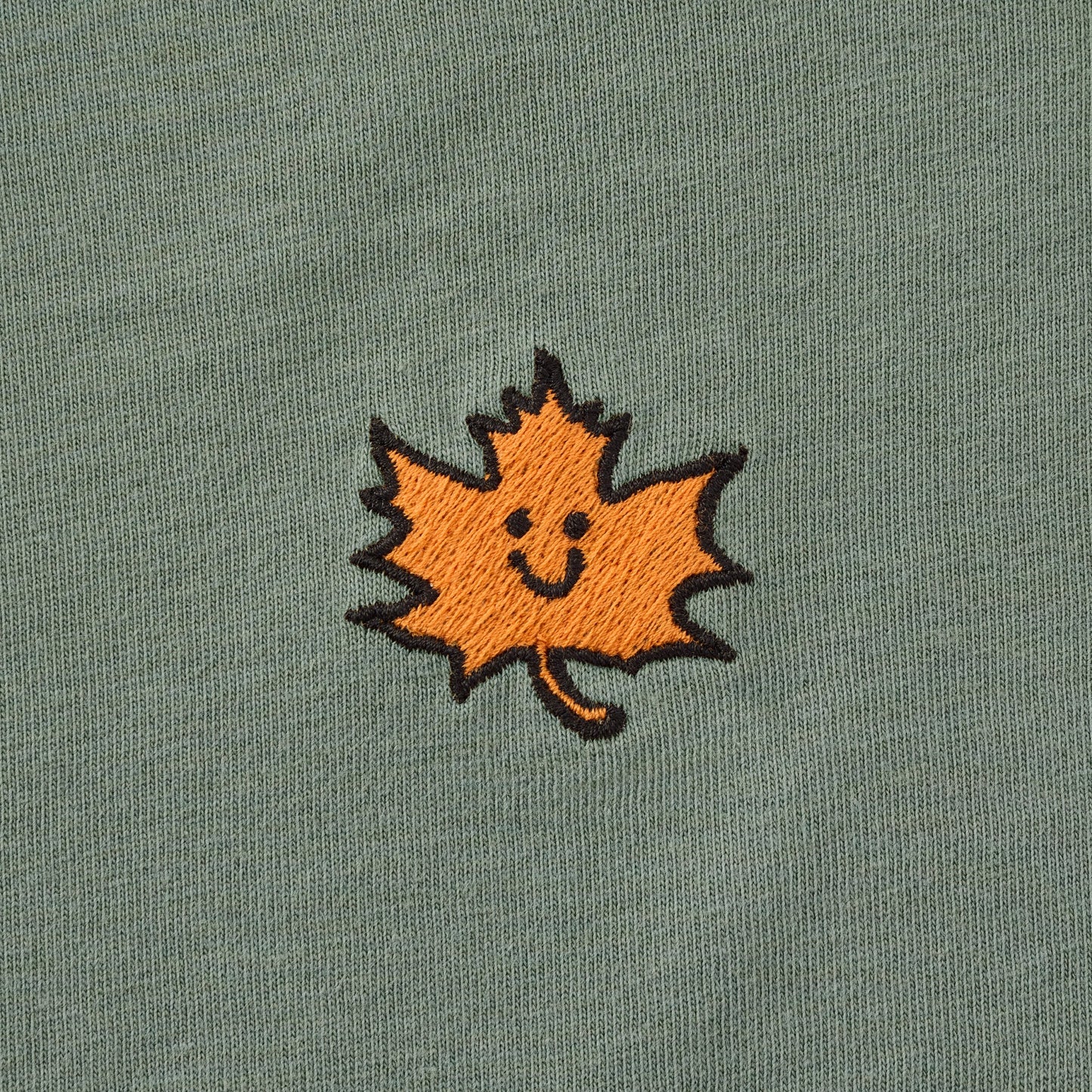 Women's Happy Fall Leaf Long Sleeve Crusher Tee