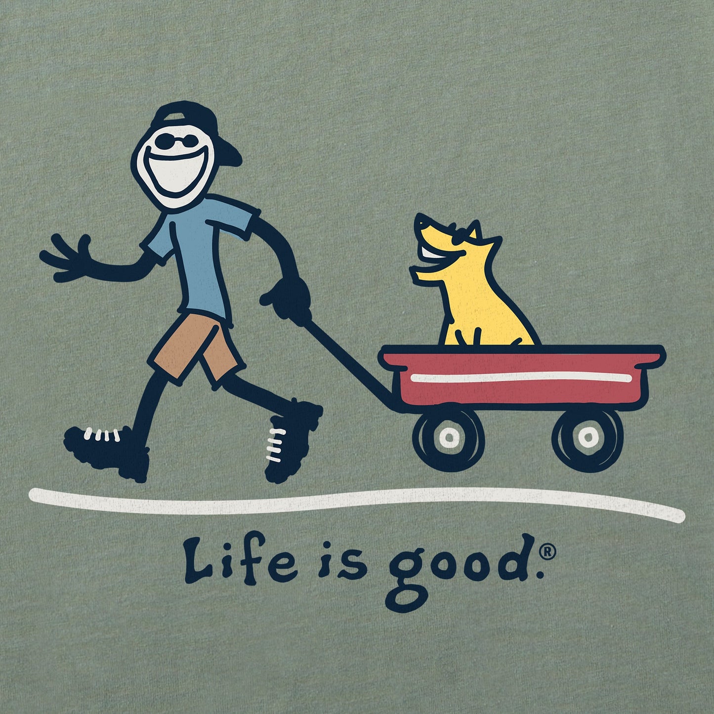 Men's Jake and Rocket Wagon Short Sleeve Tee