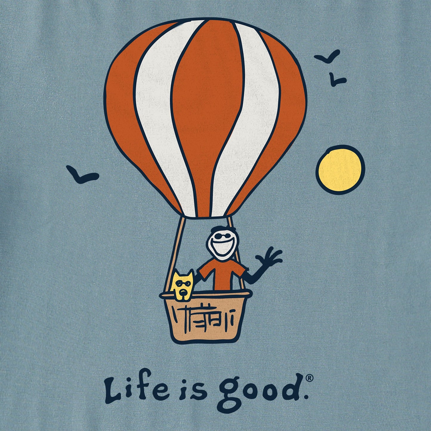 Men's Jake and Rocket Balloon Short Sleeve Crusher Tee