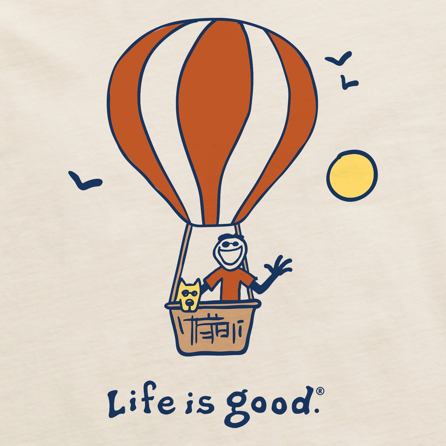 Women's Jake and Rocket Balloon Short Sleeve Crusher Boxy Tee