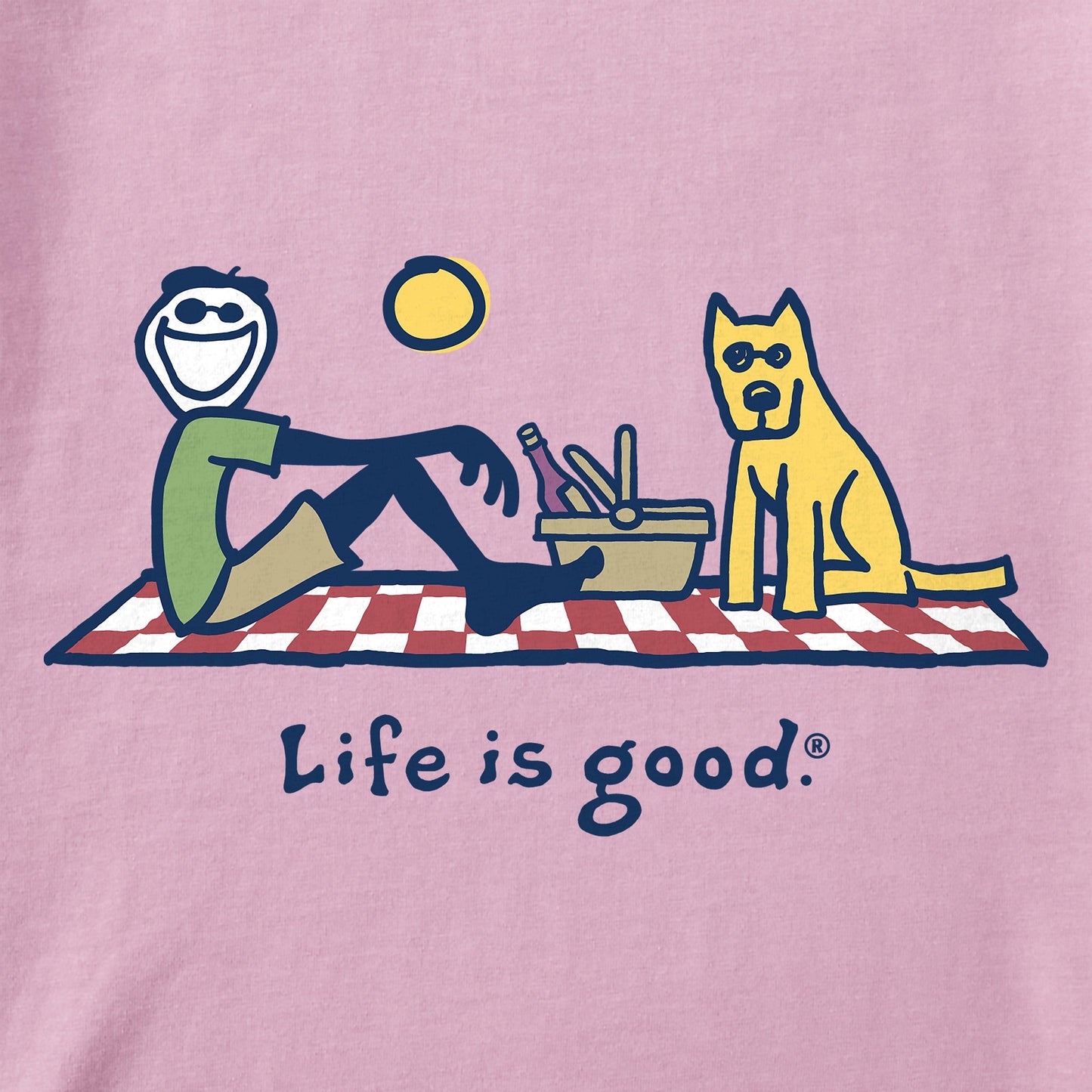 Women's Jake and Rocket Picnic Short Sleeve Crusher Tee