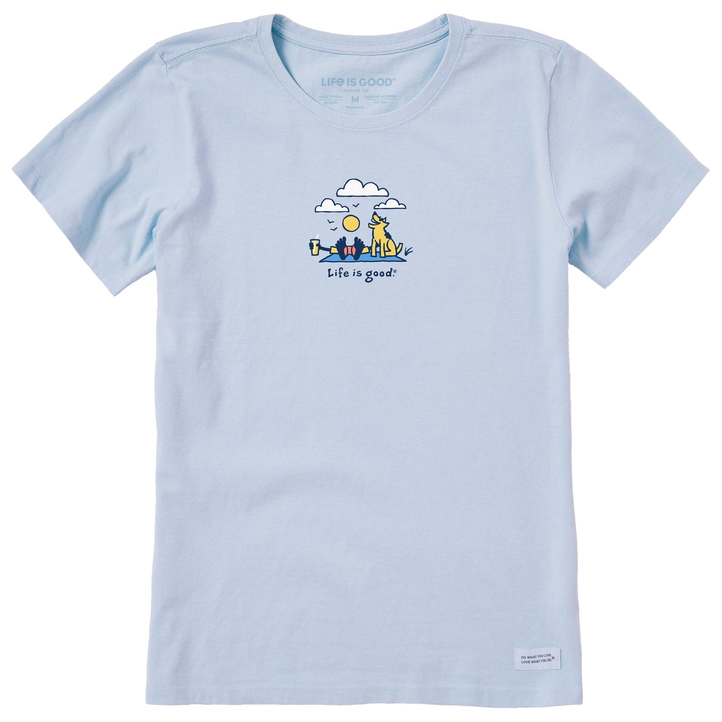 Women's Jake and Rocket Clouds Short Sleeve Crusher Tee