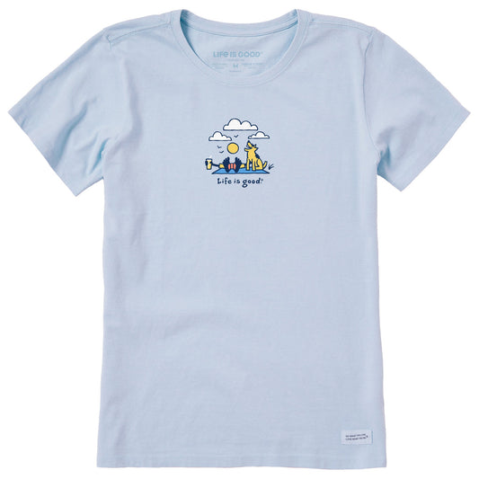 Women's Jake and Rocket Clouds Short Sleeve Crusher Tee