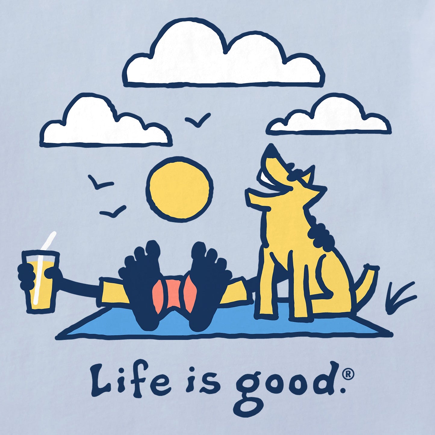 Women's Jake and Rocket Clouds Short Sleeve Crusher Tee