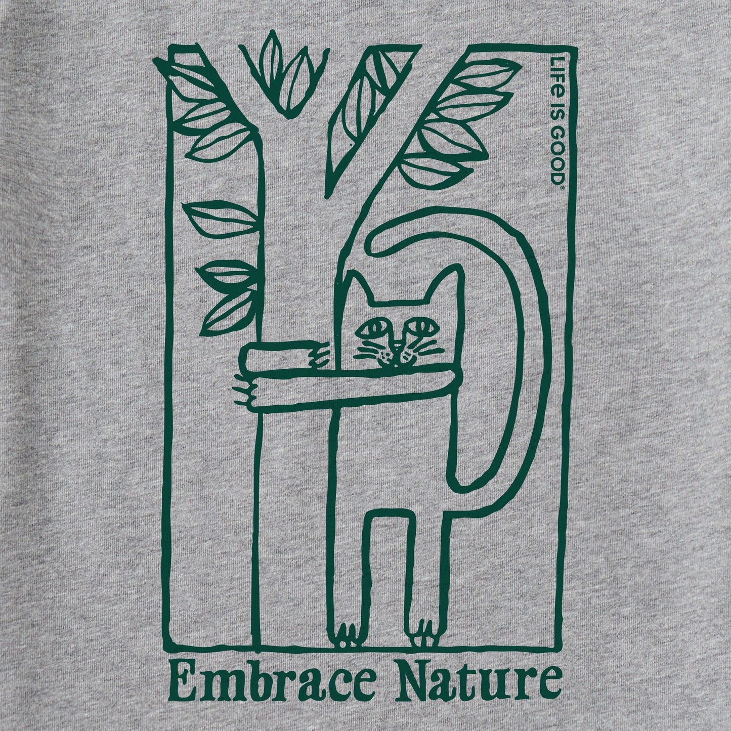 Women's Embrace Nature Cat Short Sleeve Crusher Tee