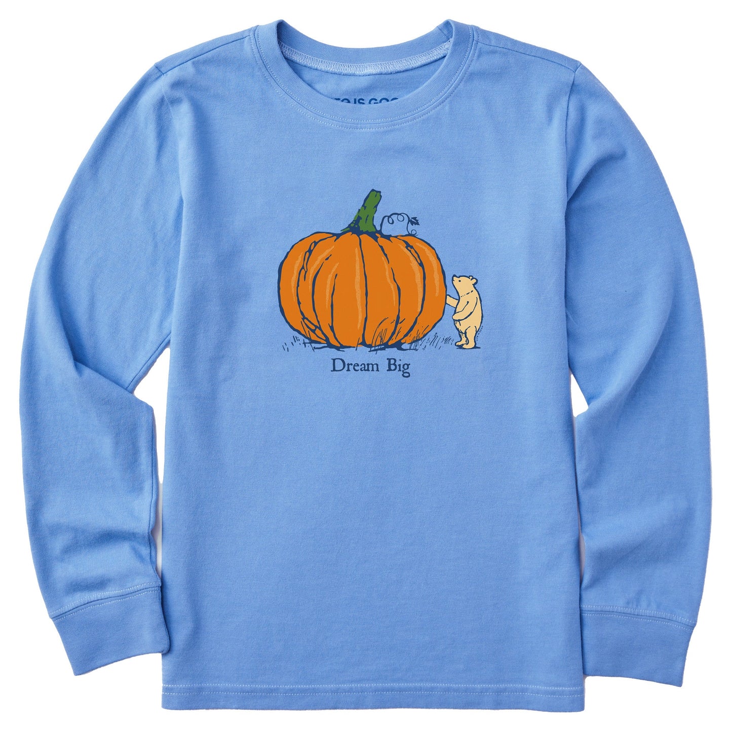 Kids Dream Big Winnie Pumpkin Long Sleeve Crusher Tee