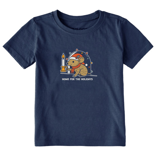 Toddler Home for the Holidays Mouse Short Sleeve Crusher Tee