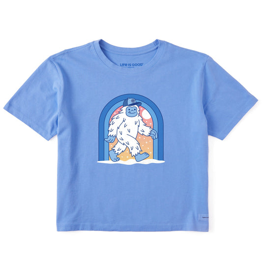 Women's Yeti Trucker Hat Short Sleeve Crusher Boxy Tee