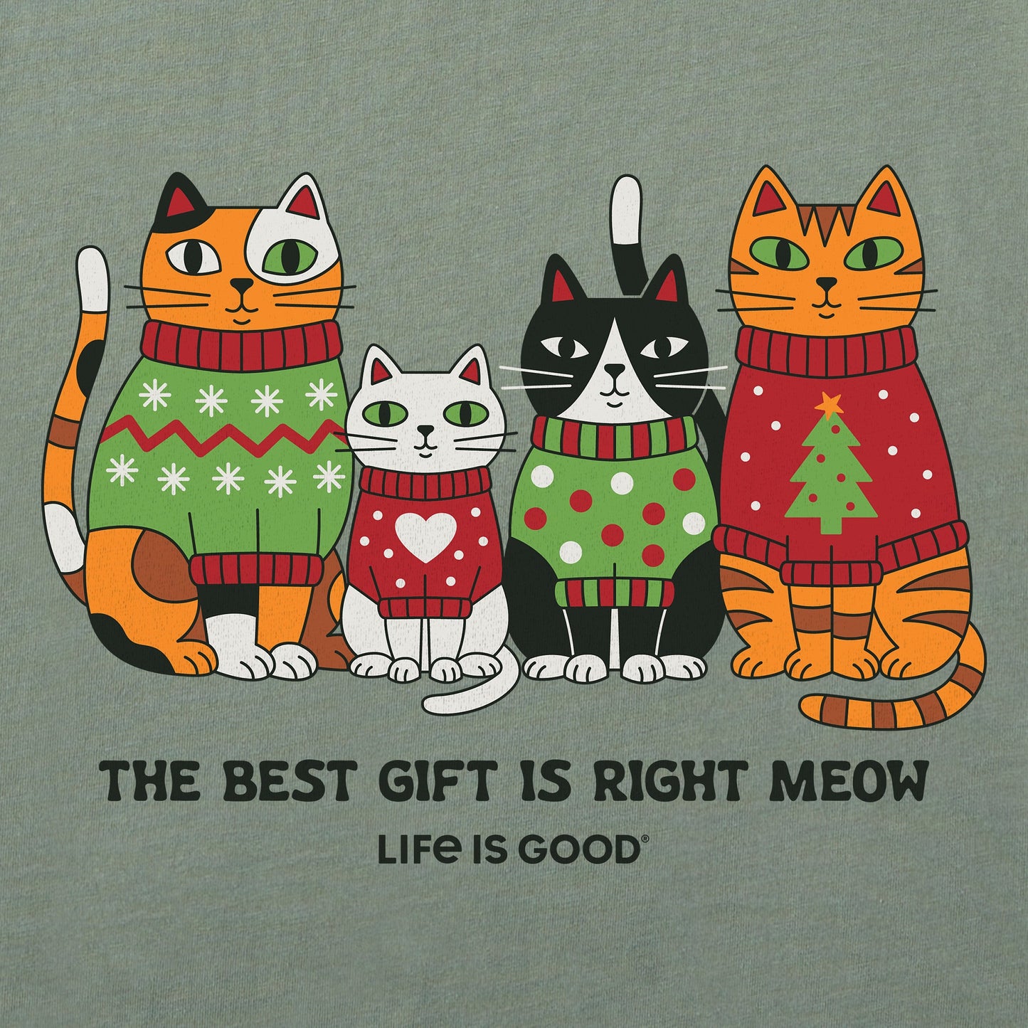 Women's The Best Gift is Right Meow Long Sleeve Crusher Tee