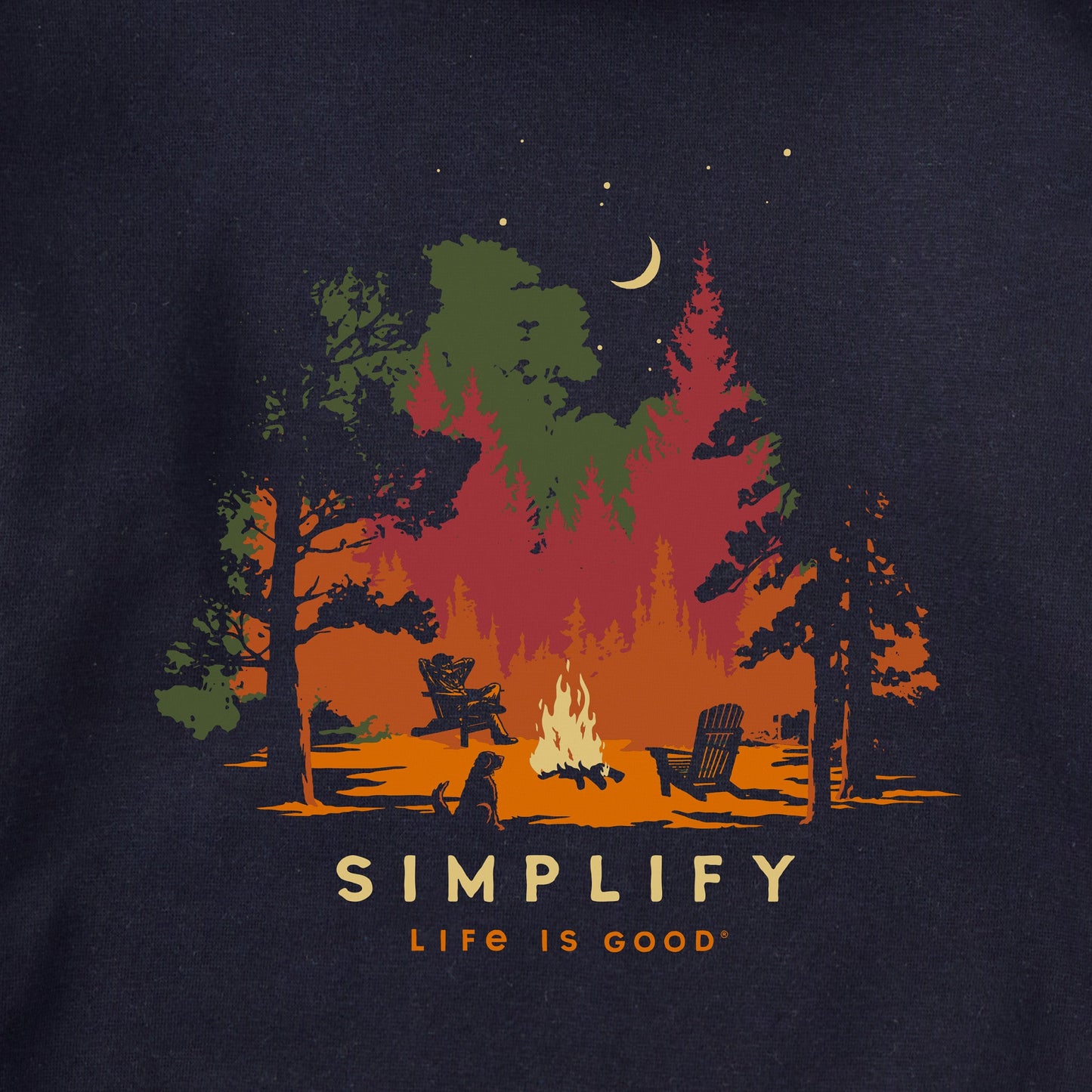 Adult Unisex Simplify Campfire Every Wear Crew Sweatshirt