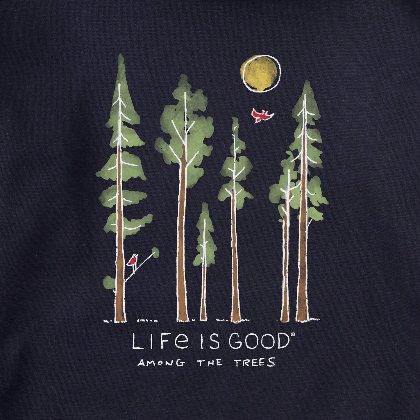 Adult Unisex Life is Good Among the Trees Every Wear Crew Sweatshirt