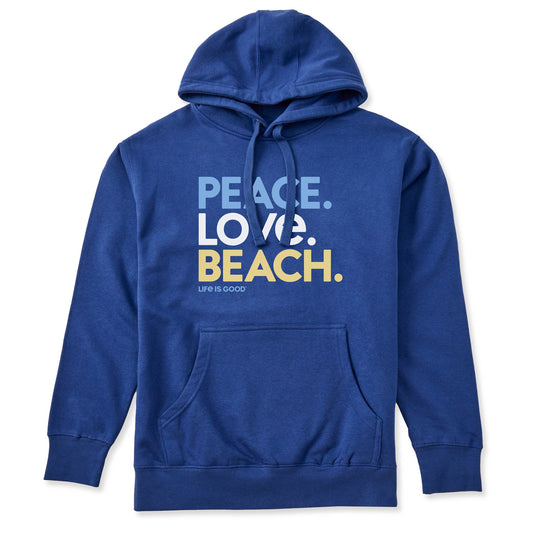 Adult Unisex Peace Love Beach Every Wear Hoodie Sweatshirt