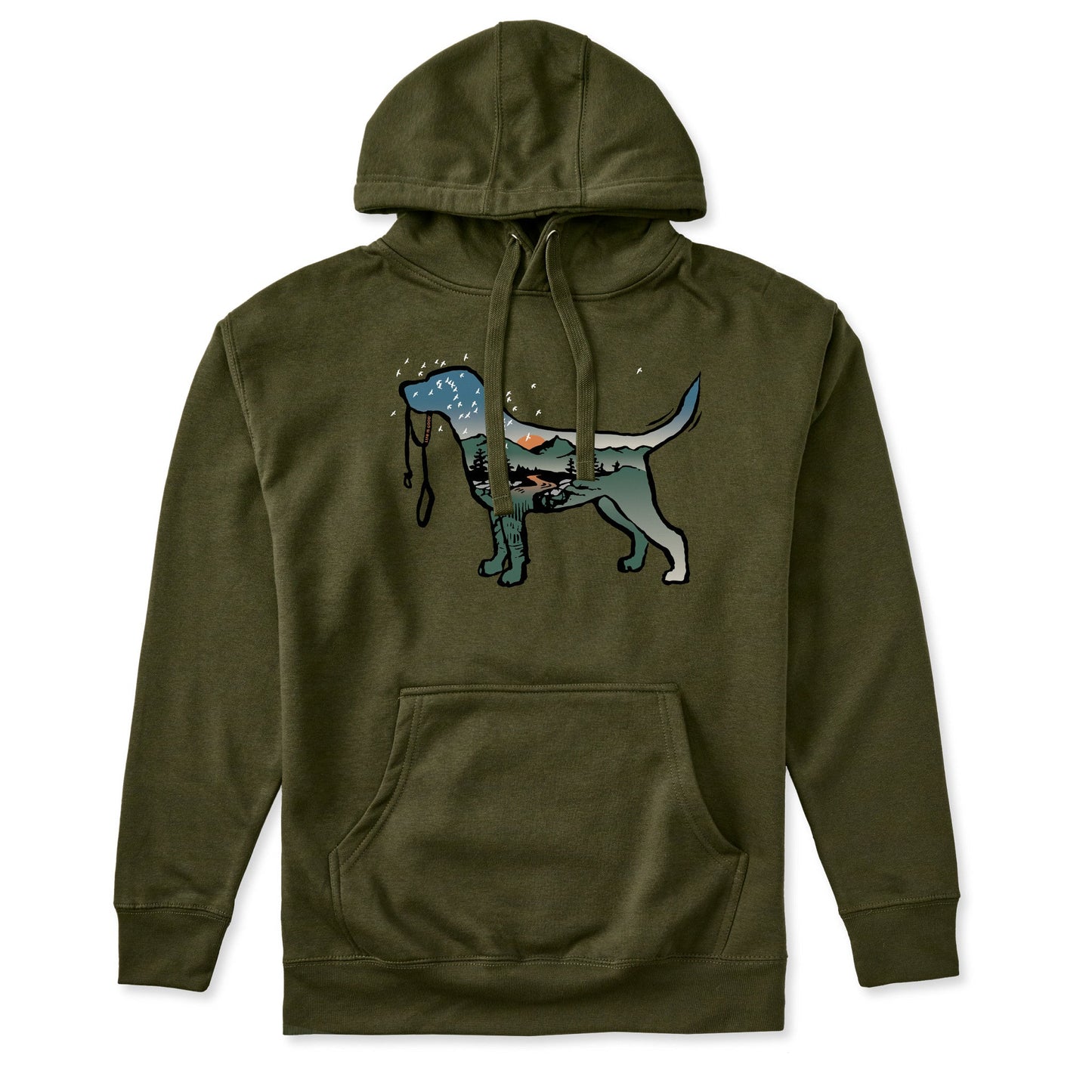 Adult Unisex Macro Micro Dogscape Every Wear Hoodie Sweatshirt
