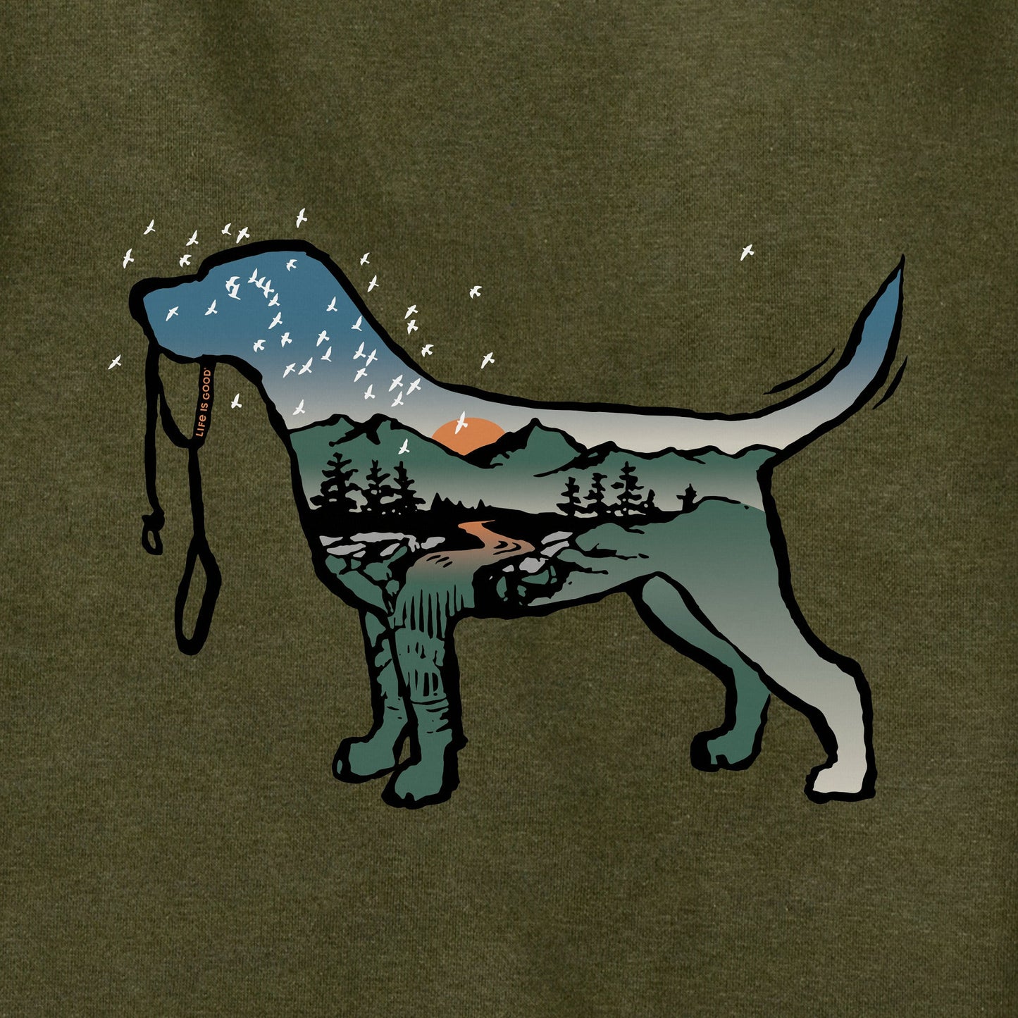 Adult Unisex Macro Micro Dogscape Every Wear Hoodie Sweatshirt