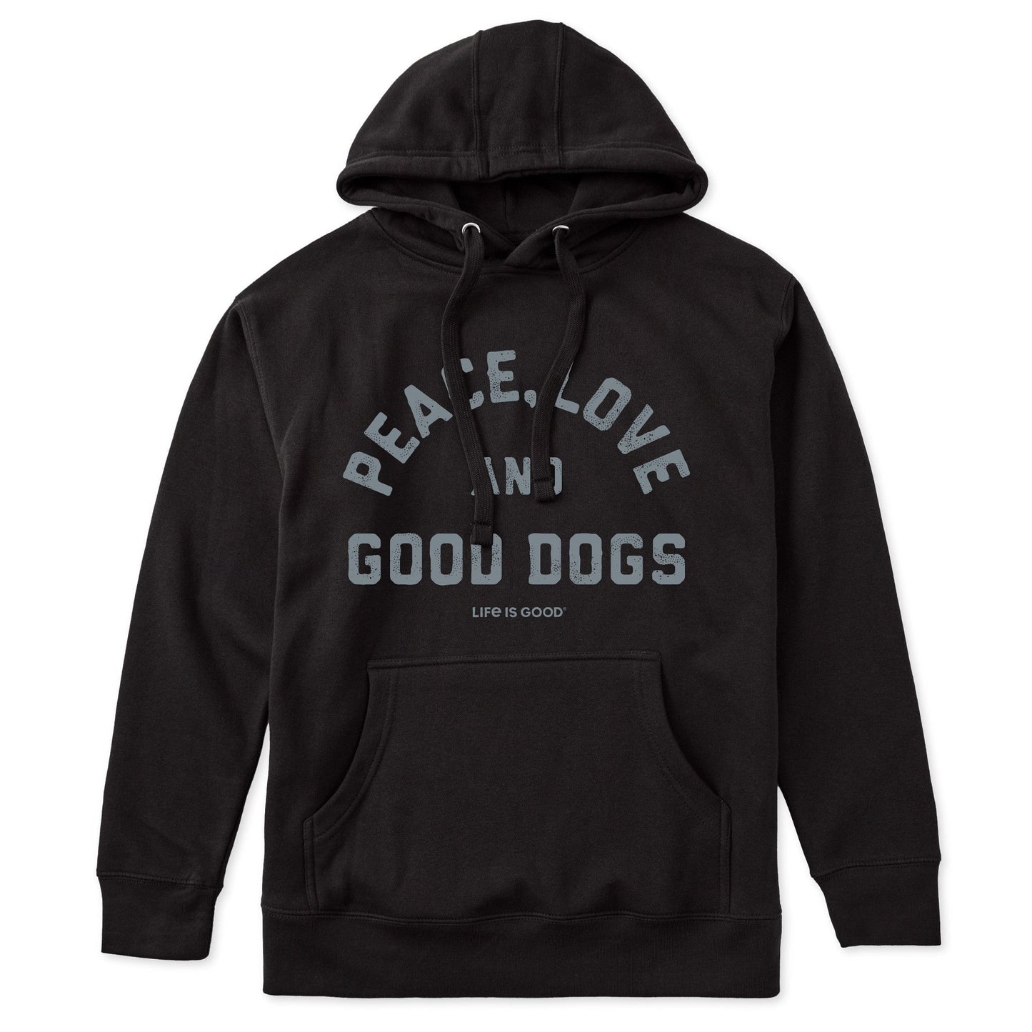 Adult Unisex Peace Love and Good Dogs Every Wear Hoodie Sweatshirt
