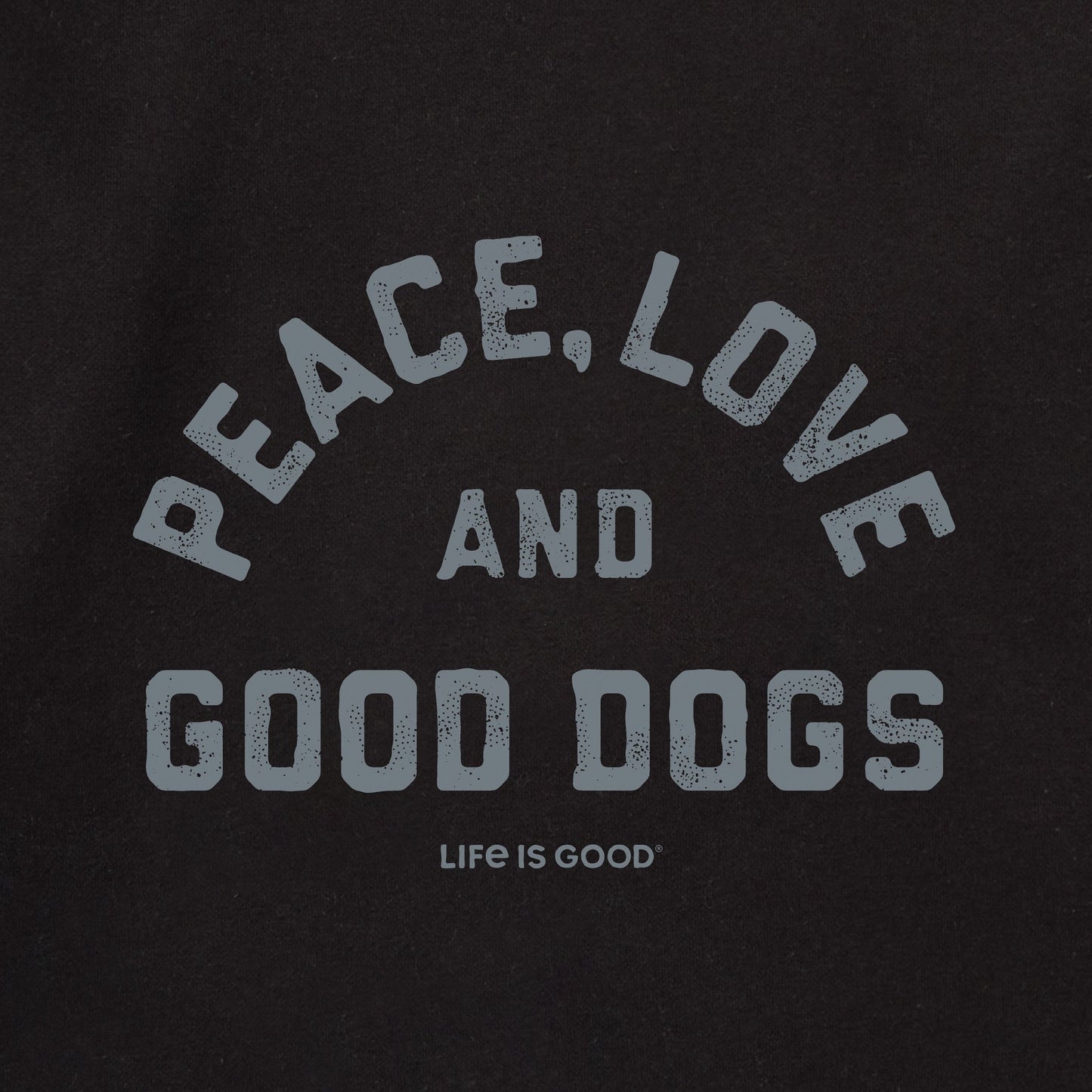 Adult Unisex Peace Love and Good Dogs Every Wear Hoodie Sweatshirt
