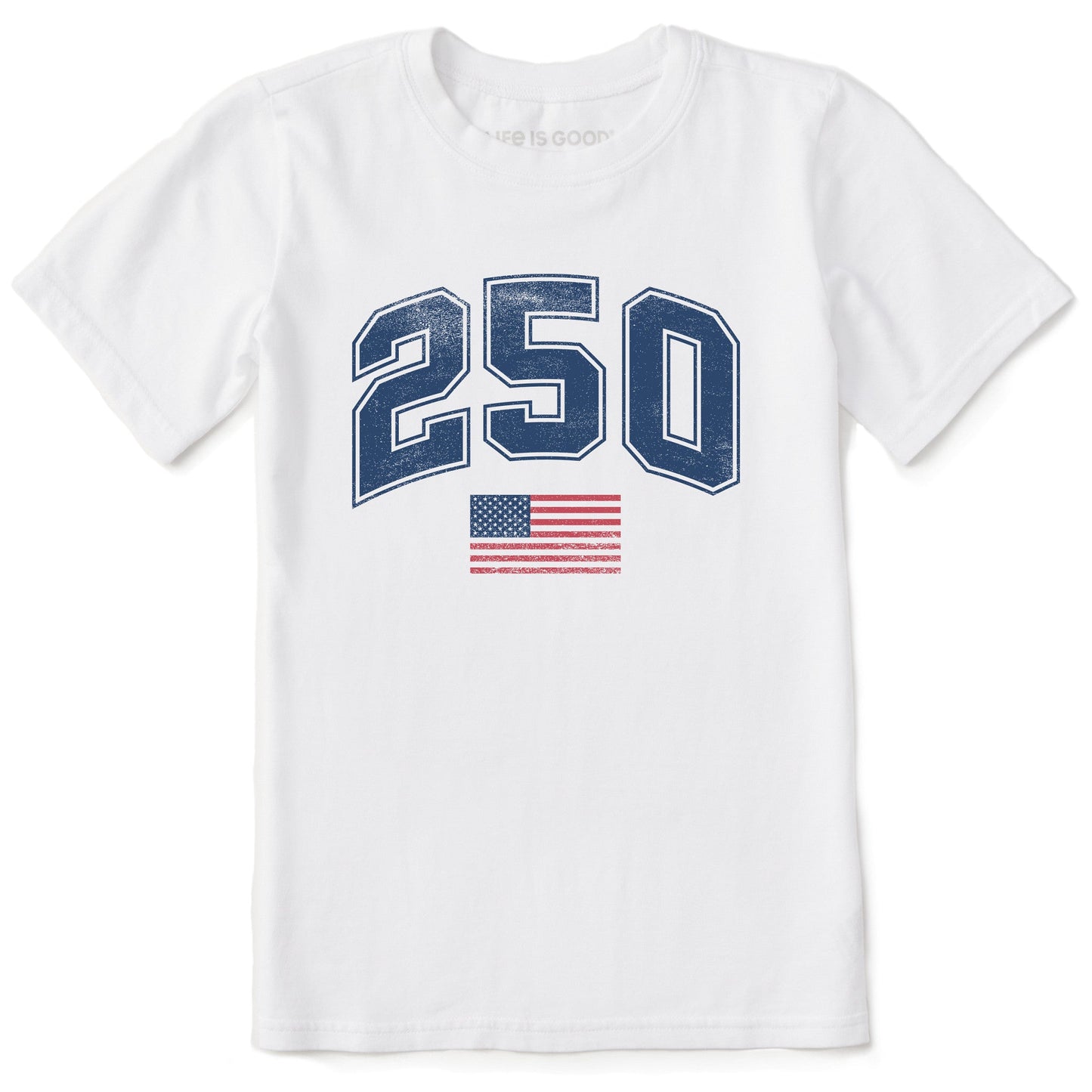 Kids 250 USA Short Sleeve Crusher Tee