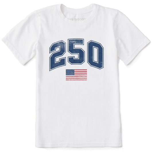 Kids 250 USA Short Sleeve Crusher Tee