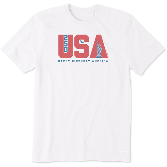 Men's Happy Birthday USA Short Sleeve Tee