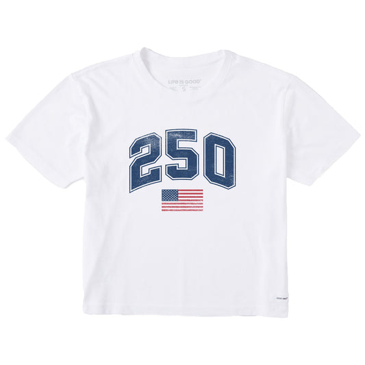 Women's 250 USA Short Sleeve Crusher Boxy Tee