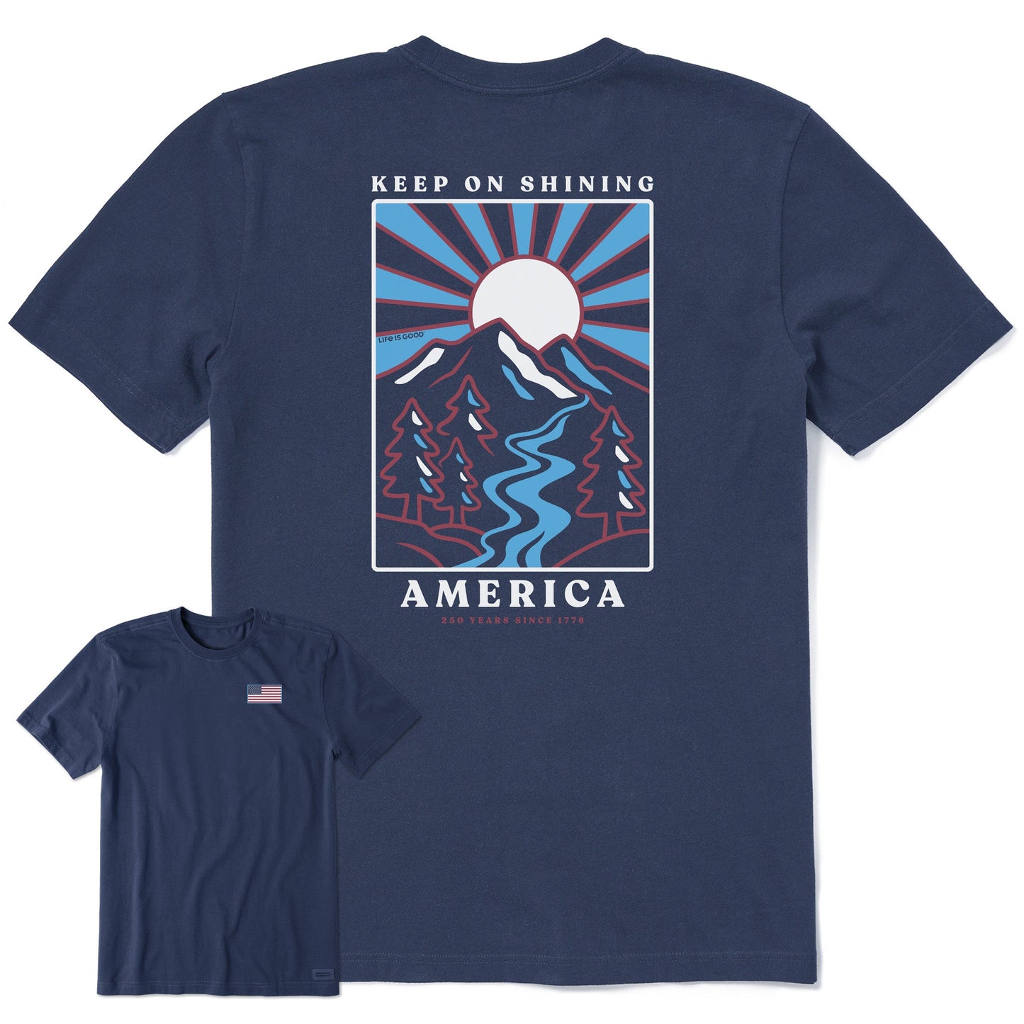 Men's Keep on Shining America Short Sleeve Tee