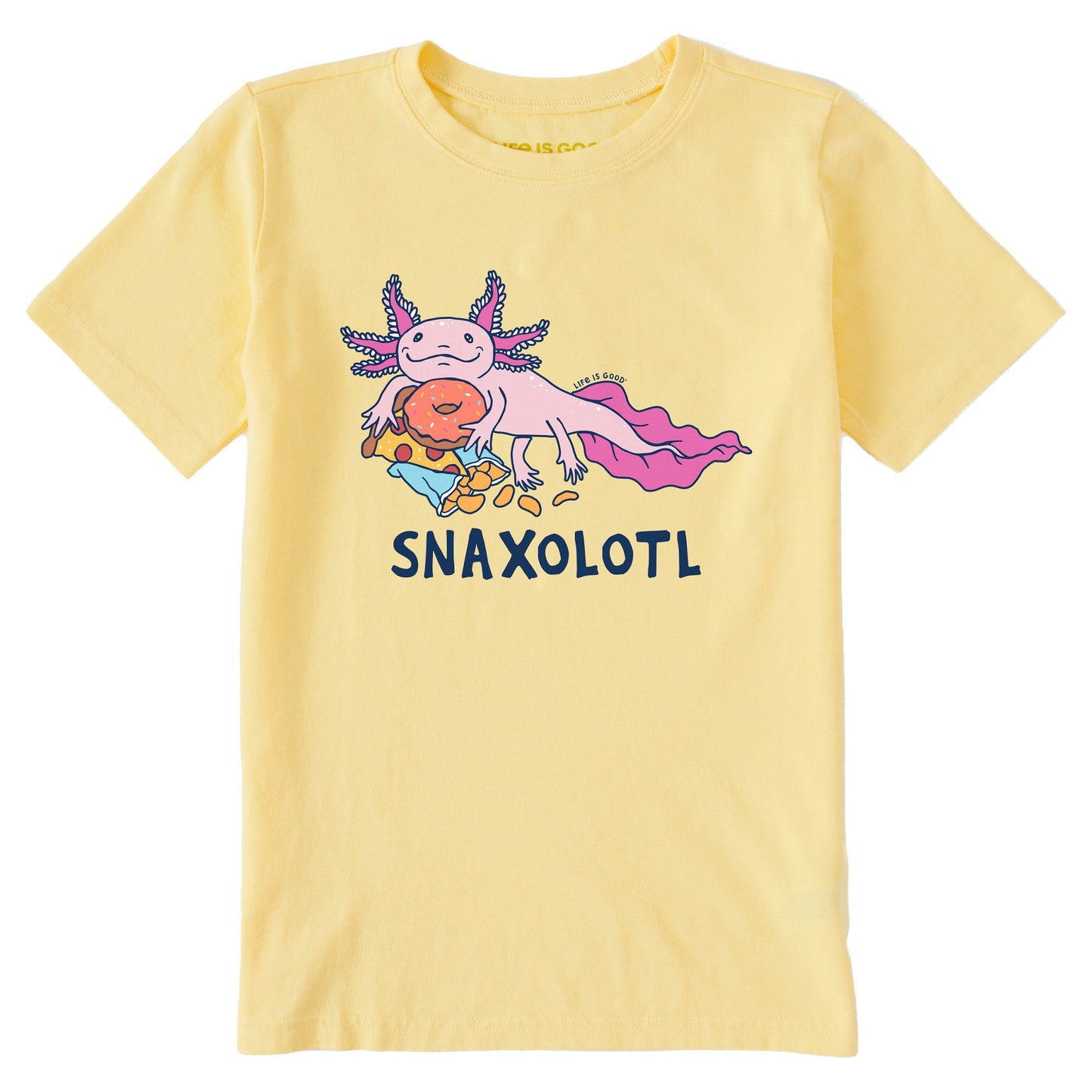 Kids Snaxolotl Short Sleeve Crusher Tee