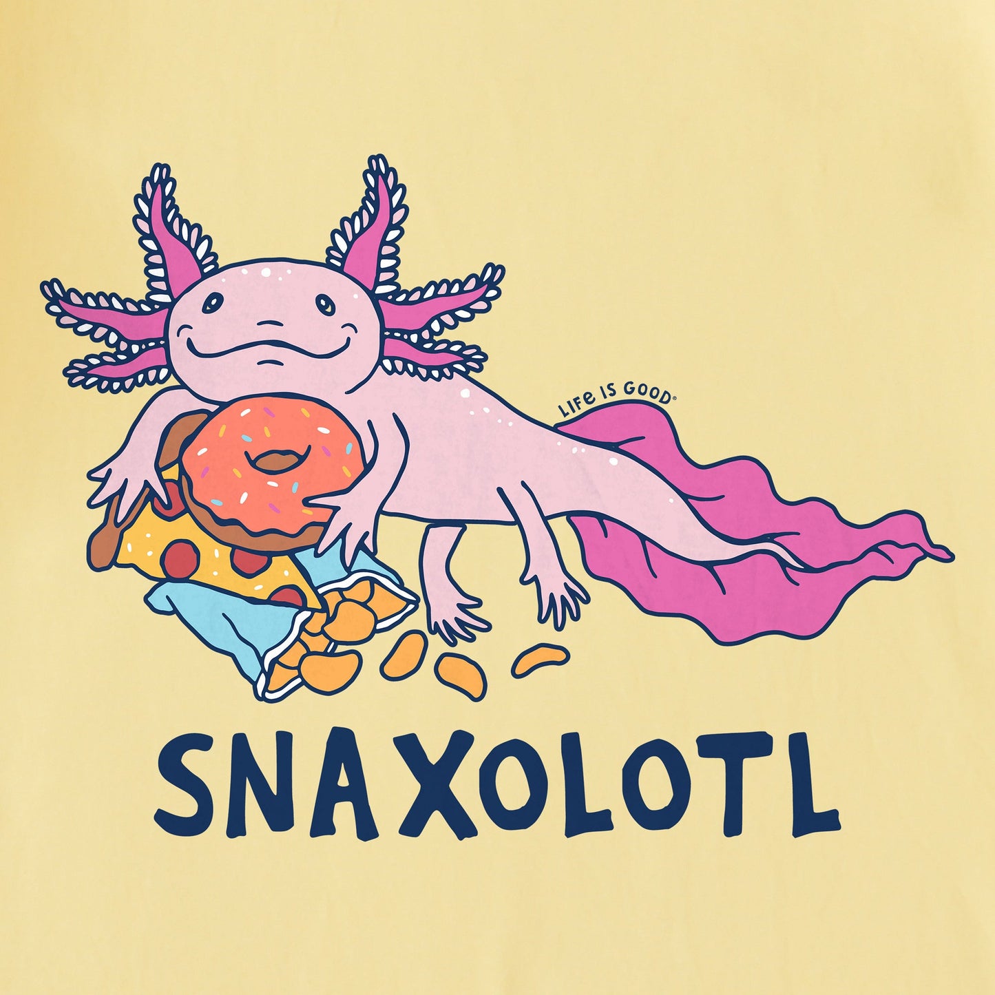Kids Snaxolotl Short Sleeve Crusher Tee