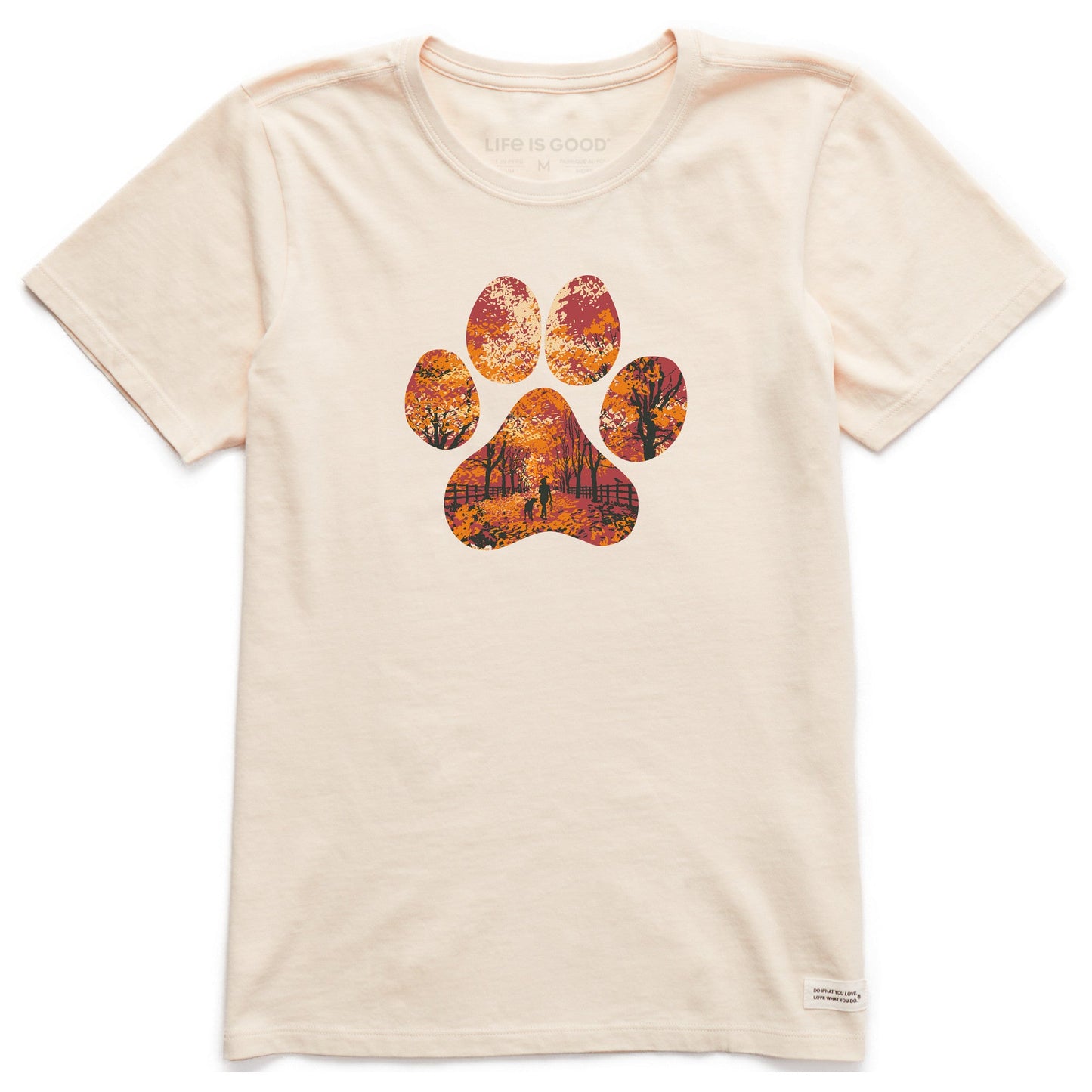 Women's Autumn Dog Walk Short Sleeve Crusher Tee