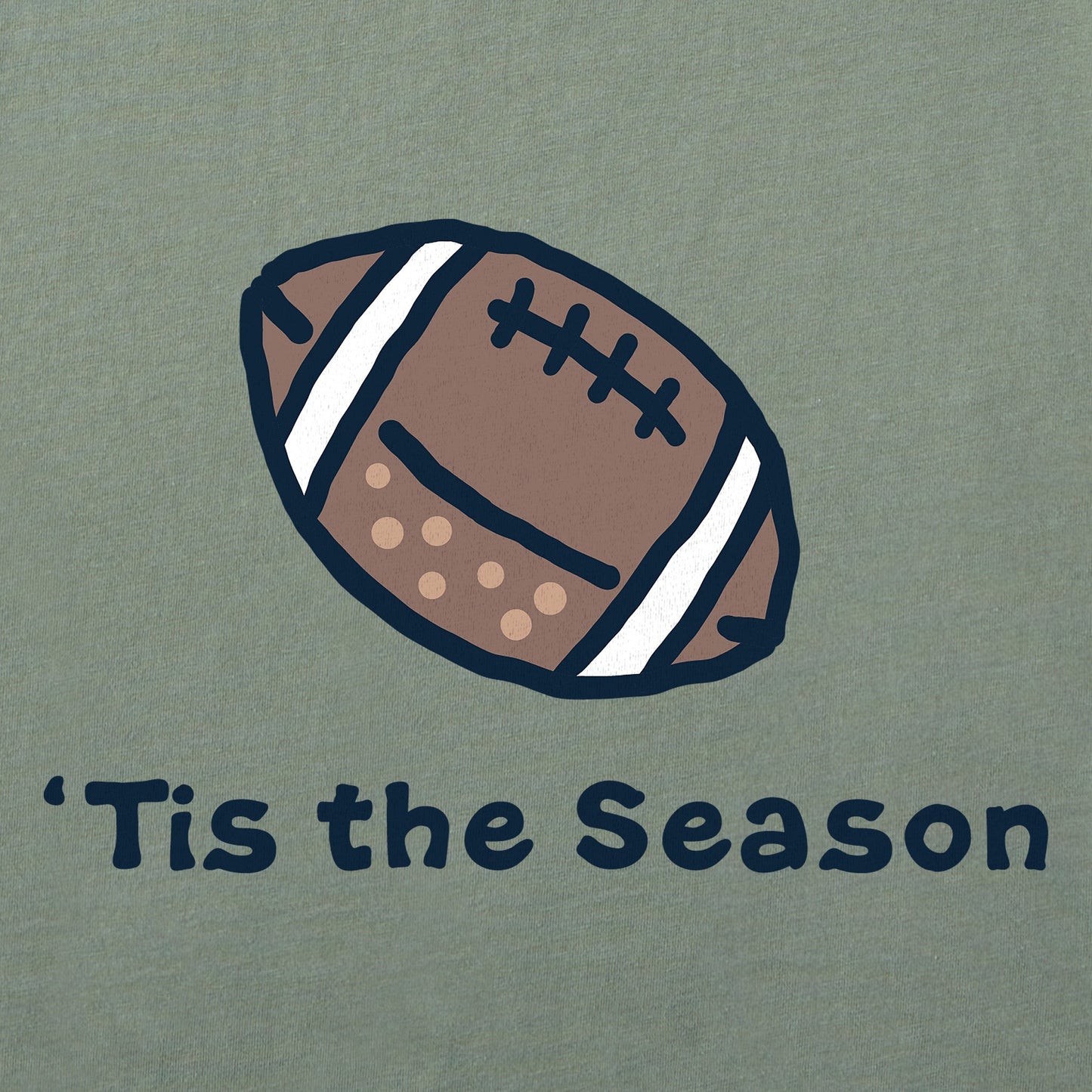 Women's Tis the Season Football Short Sleeve Tee