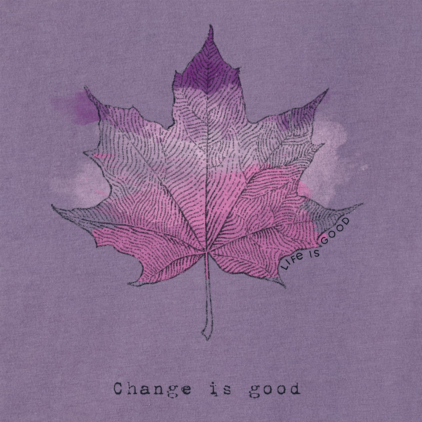 Women's Change Leaf Engraved Short Sleeve Crusher Tee